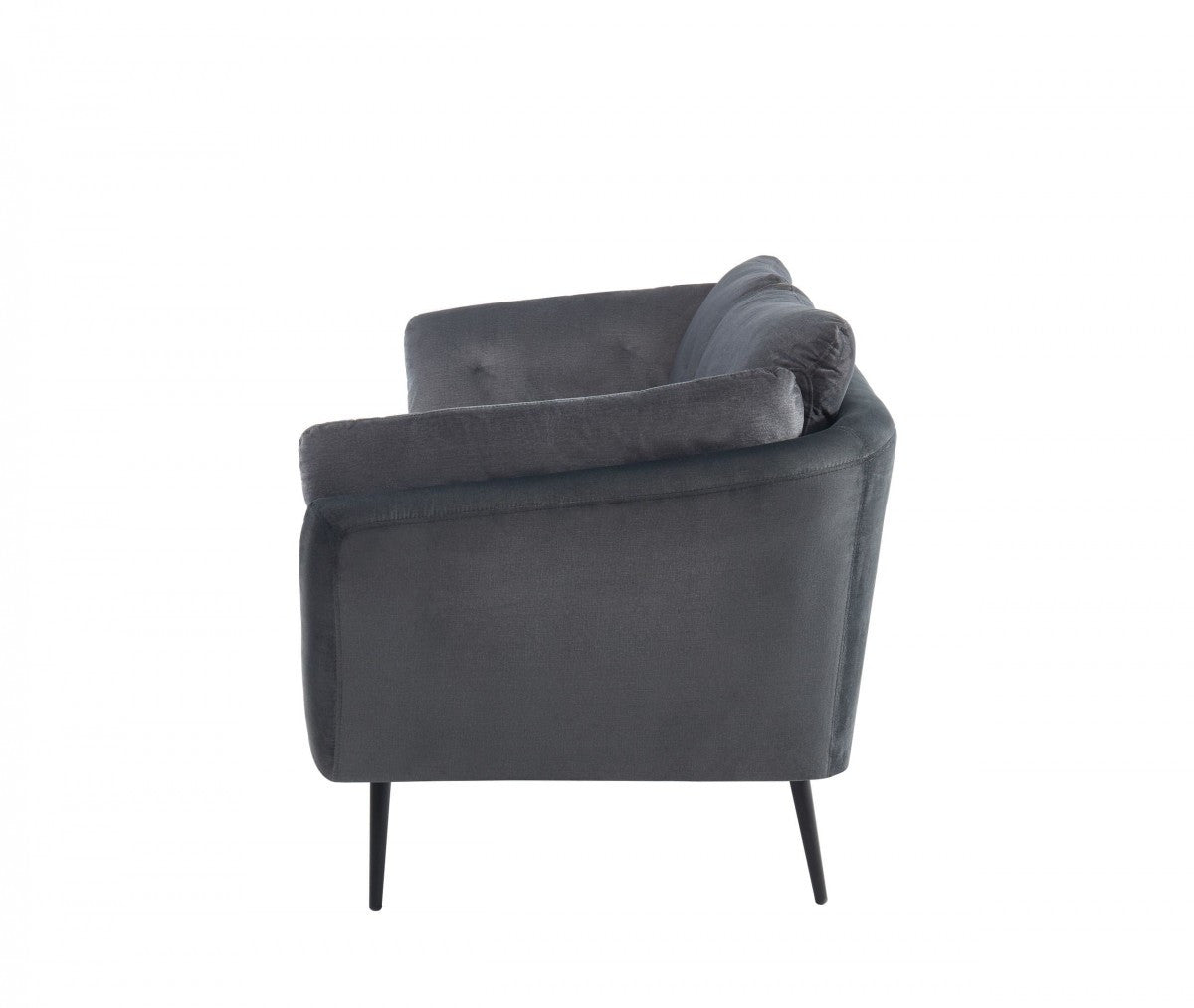 84" Dark Gray Sofa With Black Legs-3
